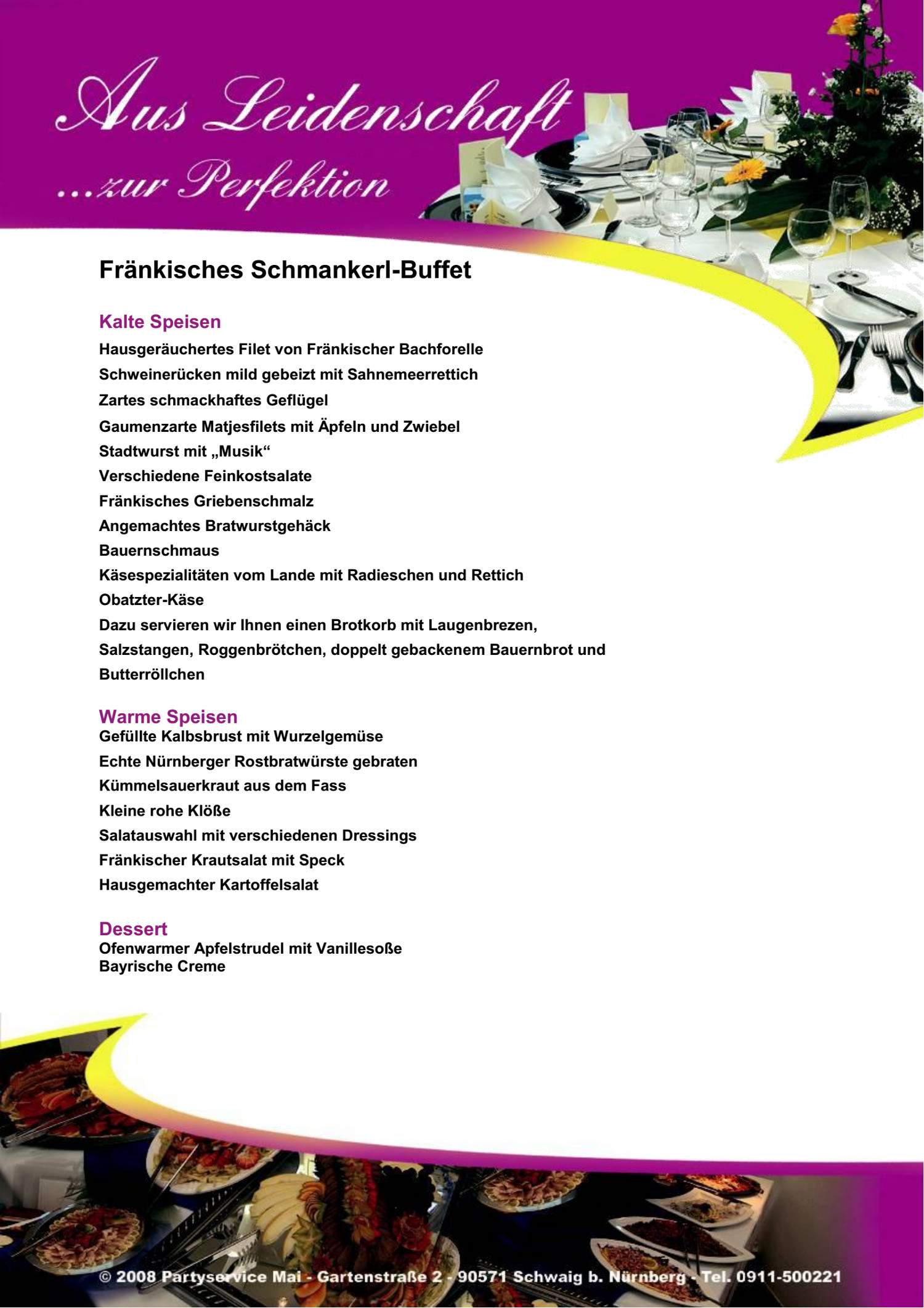 Fränkisches Schmankerl-Buffet
